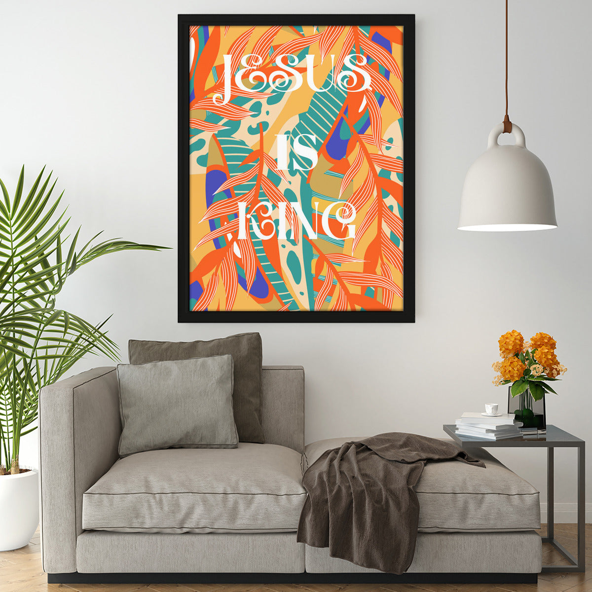 Portrait Framed Poster Jesus Is King