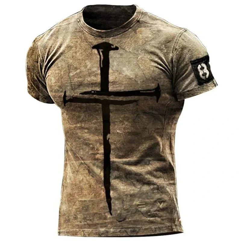 Men's Vintage T-Shirt Christian Jesus 