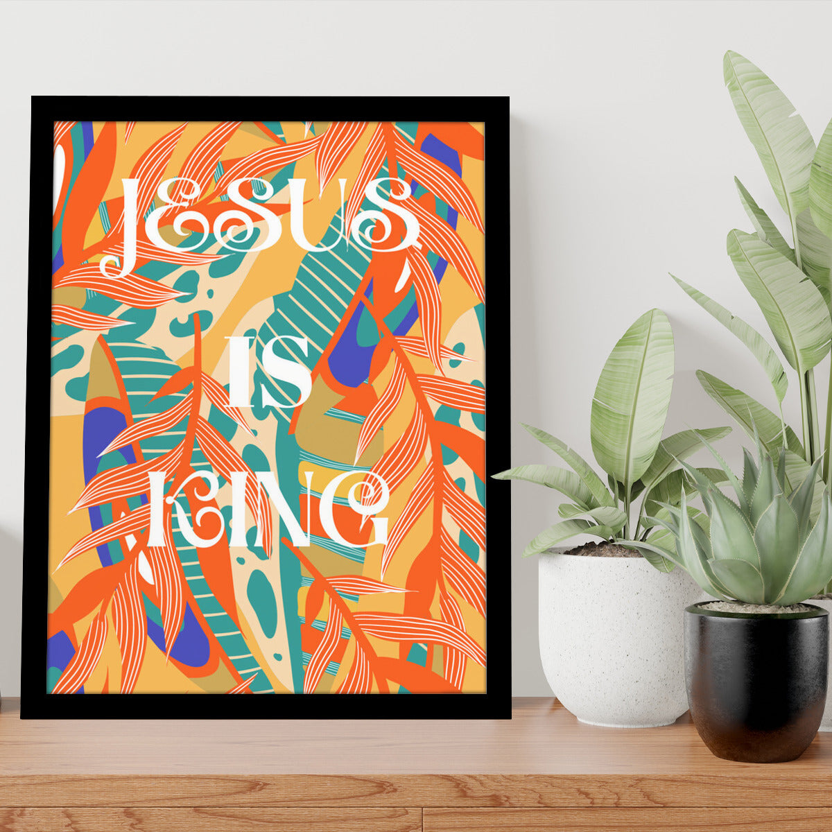 Portrait Framed Poster Jesus Is King