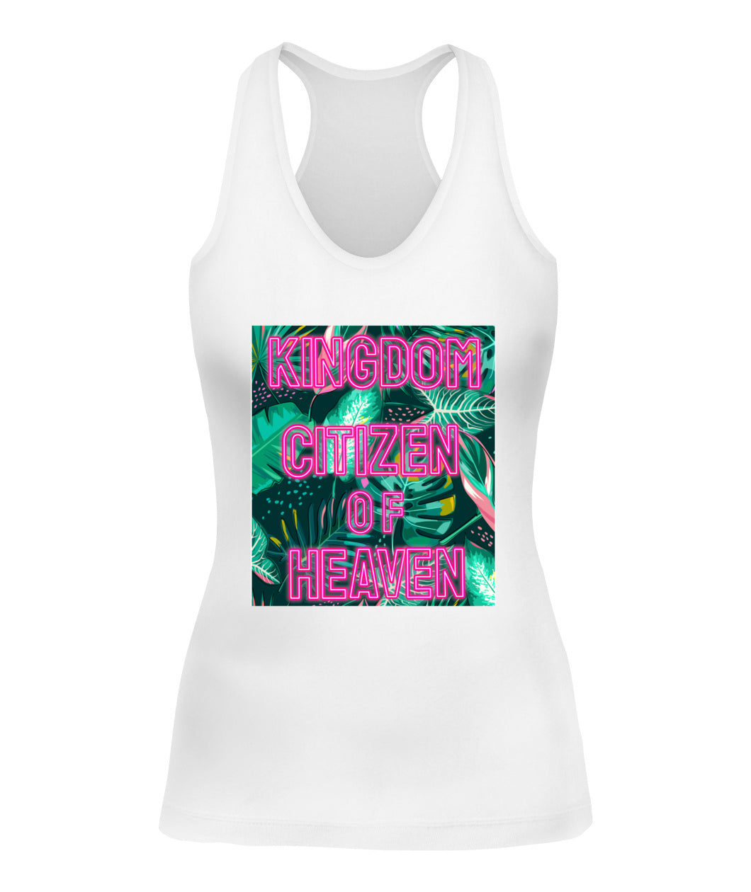 Lady's Racerback Tank Kingdom Citizen